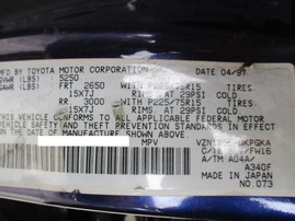 1997 TOYOTA 4RUNNER SR5 PURPLE 3.4L AT 4WD Z16201 